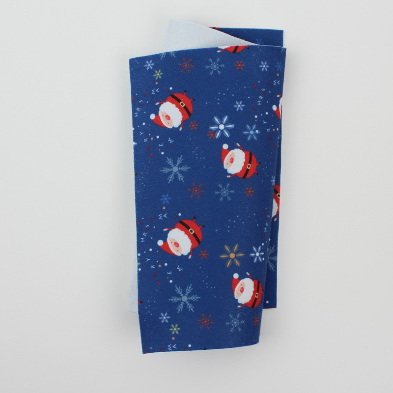 Pannolenci 20x30 cm babbo natale e stelline kit risparmio natale 10 fogli|IDEEINFELTRO.COM