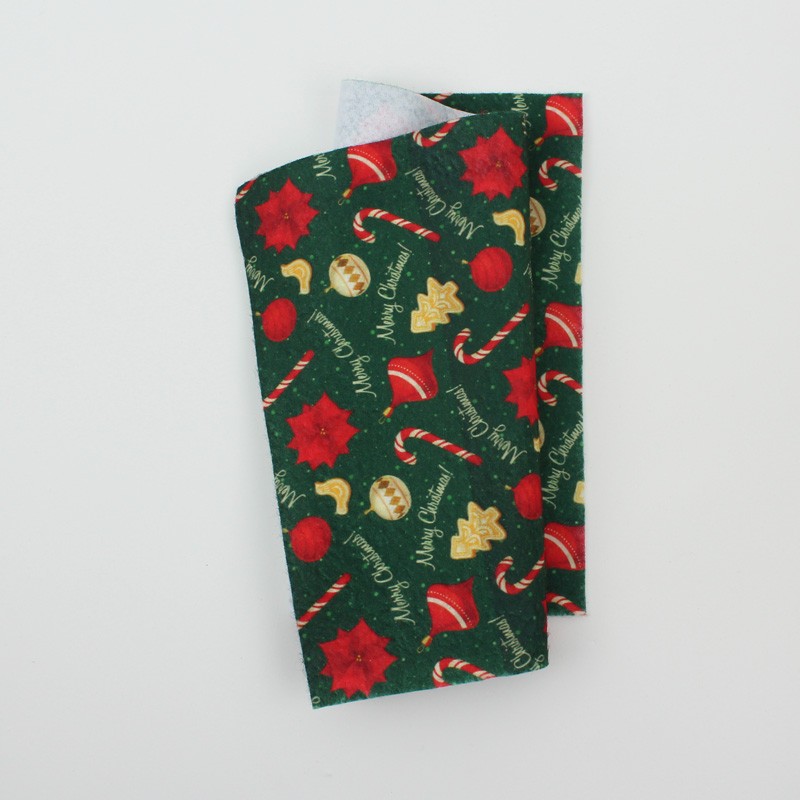 Pannolenci 20x30 cm happy new year kit risparmio natale 10 fogli|IDEEINFELTRO.COM