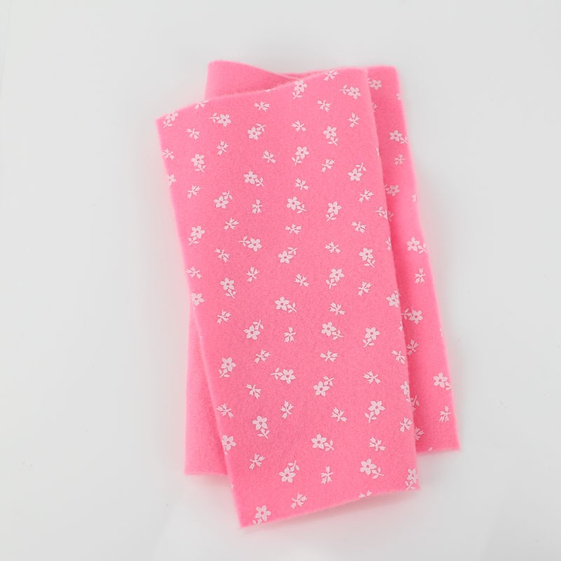 Pannolenci 20x30 cm mix - quadratini & fiorellini rosa kit risparmio 10 fogli|IDEEINFELTRO.COM