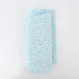 Tela De Fieltro 20X30 cm Mix - Encaje Azul Claro Kit Ahorro 10 Hojas|IDEEINFELTRO.COM