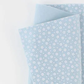 Filzstoff Mix - Flores Celeste Sparset 5 Rollen|IDEEINFELTRO.COM