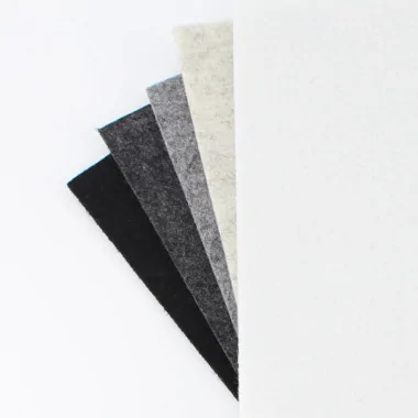 Vilt 50X70 cm - Zwart/Wit Spaarpakket 5 Vellen