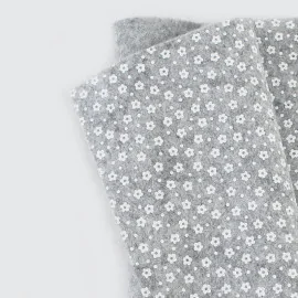 Buy On Line soft felt Flower Print 50X90Cm 1Mm Light Grey