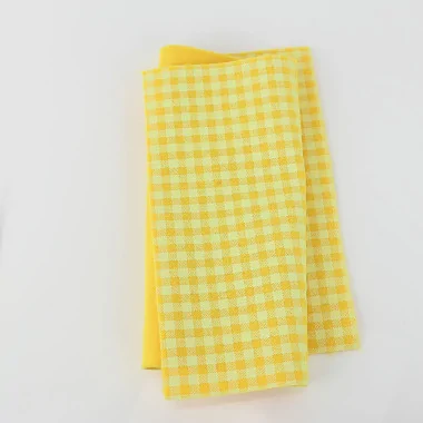 Tissu feutrine Carrés Imprimés 20X30 cm - Jaune