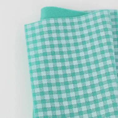 Fetru Moale Imprimat 50X90 cm Carouri - Tiffany Green