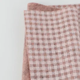 Pannolenci stampato 50x90 cm quadretti - rosa antico|IDEEINFELTRO.COM