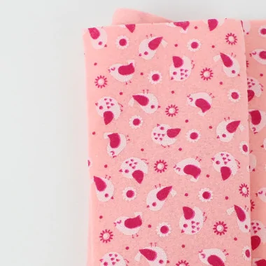 Pannolenci Stampato 50X90 Cm Uccellini - Rosa