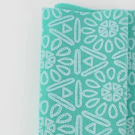 Tela De Fieltro Impreso 50X90 cm Azteca - Tiffany Green