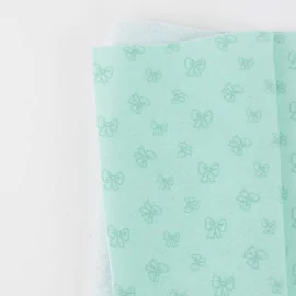 Tissu feutrine Noeuds imprimés 50X80 cm - Sarcelle