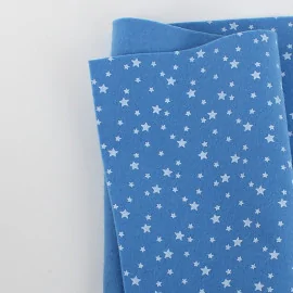 Pannolenci stampato 50x90 cm stelline - azzurro|IDEEINFELTRO.COM