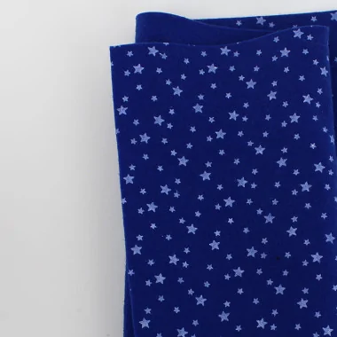 Pannolenci Stampato 50X90 Cm Stelline - Blu Elettrico