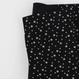Tela De Fieltro Estrellas Impresas 50X90 cm - Negro