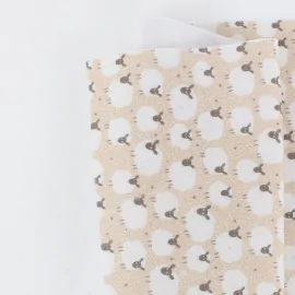 Feutrine mouton imprimé 50x90 cm - beige