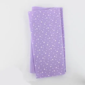 Soft Felt Printed 20X30 cm Stars - Lilac