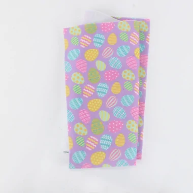 Fieltro fino huevos de pascua estampados 20x30 cm - lila