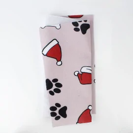 Pannolenci stampato natalizio 20x30 cm decorazione cane - tortora|IDEEINFELTRO.COM