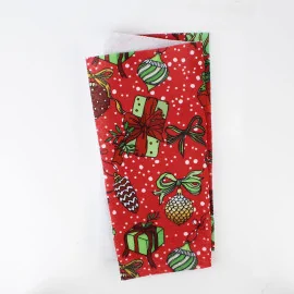 Pannolenci stampato natalizio 20x30 cm christmas - rosso|IDEEINFELTRO.COM