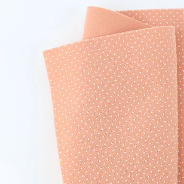 Online kaufen Filzstoff Print Mini Polka Dots 50X90 cm 1Mm Fleisch