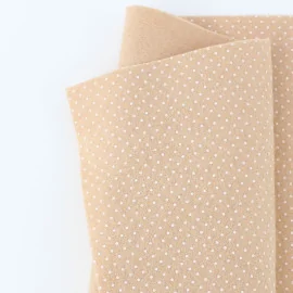 Acheter En Ligne tissu feutrine Imprimer Mini Pois 50X90 cm 1Mm Beige