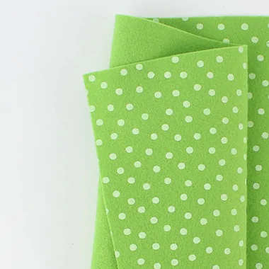 Pannolenci stampato 50x90 cm pois - verde prato