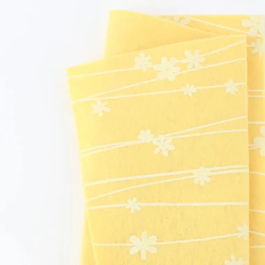 Vendita On Line Pannolenci Stampato Fiori 50X90 Cm  - Giallo Pastello