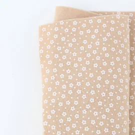 Comprar On Line tela de fieltro Estampado Flor 50X90 cm 1Mm Beige