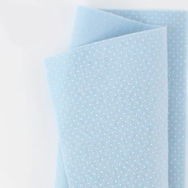 Vendita On Line Pannolenci Stampa Mini Pois 50X90 Cm 1Mm Celeste