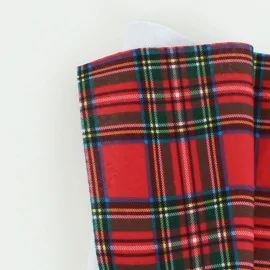 Fetru moale imprimat 50x90 cm scottish - rosu