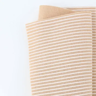 Sale On Line soft felt Print Lines 50X90 cm 1Mm Biscuit