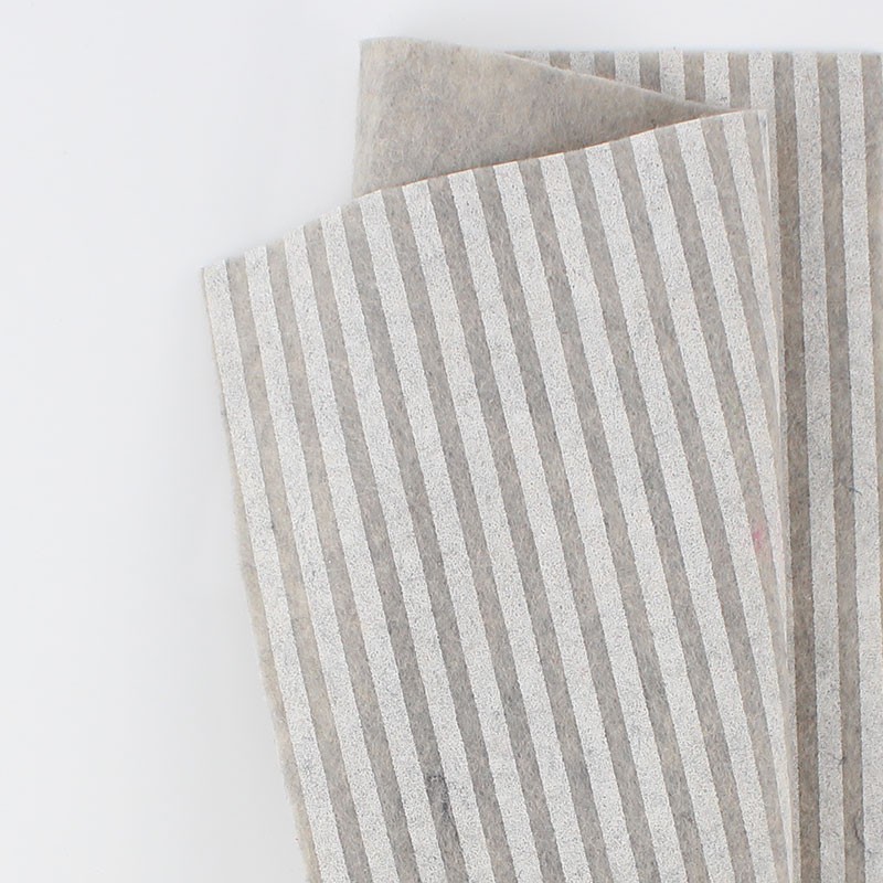 Vente En Ligne tissu feutrine Impression Rayures 50X90 cm 1Mm Beige