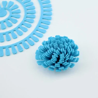 Rolled Flower In soft felt 6 - Color Of Your Choice