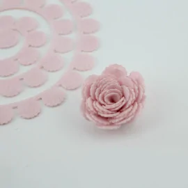 Rolled Flower In soft felt 5 - Color Of Your Choice