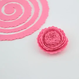 Gerollte Blume in Filzstoff 2 - Farbe Ihrer Wahl