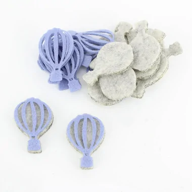 Vente en ligne Silhouettes en feutrine et tissu feutrine montgolfières