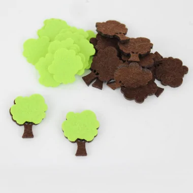 Vente en ligne de feutrine et tissu feutrine Tree Shapes