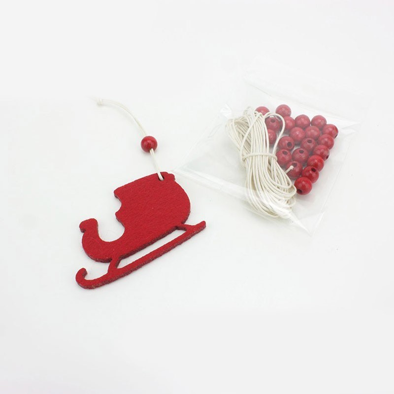 Online sale 15 Christmas decorations - sleigh - in felt to be assembled
