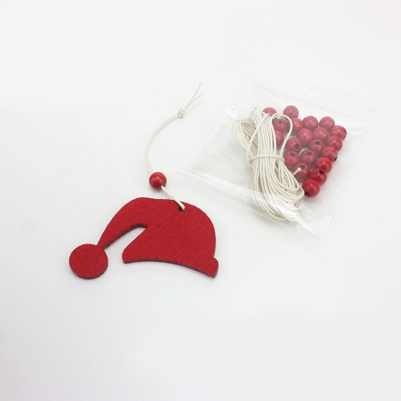 15 Decorazoni natalizie - cappello - in feltro da assemblare|IDEEINFELTRO.COM