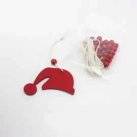 15 Decorazoni natalizie - cappello - in feltro da assemblare|IDEEINFELTRO.COM
