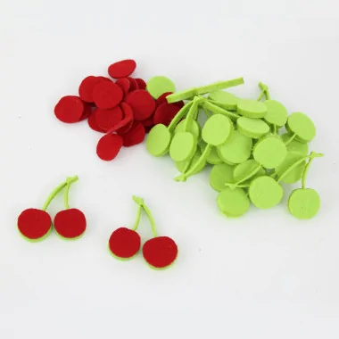 Vente sur les formes en ligne dans feutrine et tissu feutrine cerises