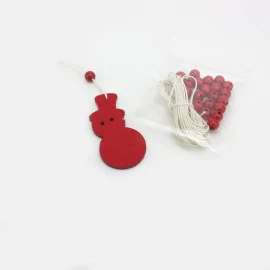 Vente en ligne de 15 décorations de Noël - Bonhomme de neige - en feutrine à assembler