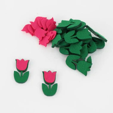 Vente En Ligne De feutrine Formes Et Tulipes De tissu feutre Avec Tige