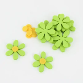 Kit d’épargne 40 fleurs 6 pétales en feutrine et tissu feutrine|IDEEINFELTRO.COM