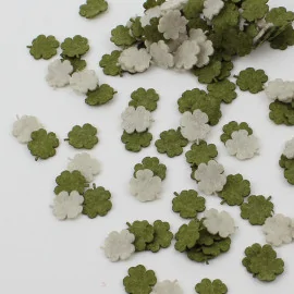 Kit d’économie 180 trèfles à quatre feuilles en tissu feutre coloré