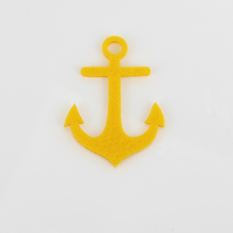 Personalized felt or soft felt Decoration - Anchor