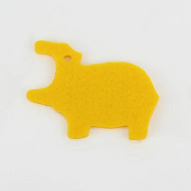 Personalized felt Or soft felt Decoration - Hippopotamus