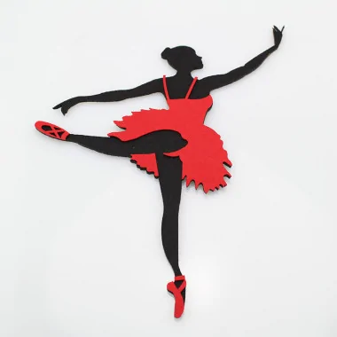 15 3Mm bastelfilz Schlüsselanhänger - Ballerina|IDEEINFELTRO.COM