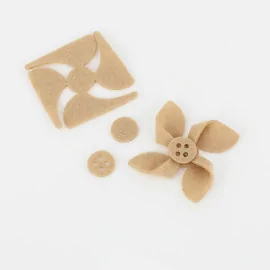 Sale On Line Kit 12 Pinwheels In soft felt Solid Color To Assemble