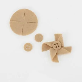 Sale On Line Kit 12 Pinwheels In soft felt Solid Color To Assemble