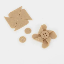Sale On Line Kit 12 Pinwheels In soft felt Solid Color To Assemble