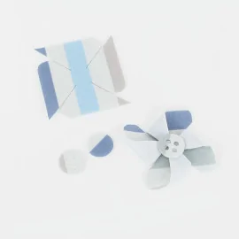 Kit de economii 12 pinwheels în fetru moale Model 6 - Imprimare bandă